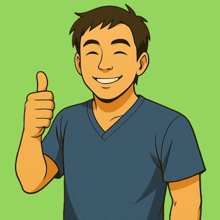 男性セラピストノリ先生の人物イラスト